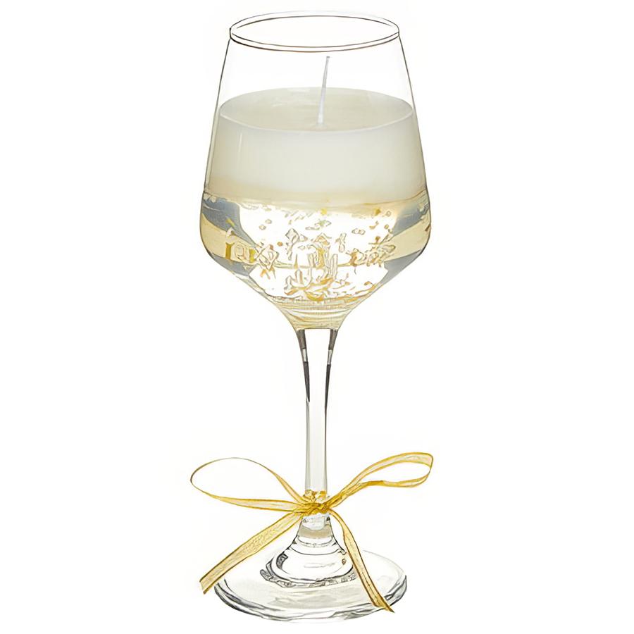 Wine Glass Gel Candle